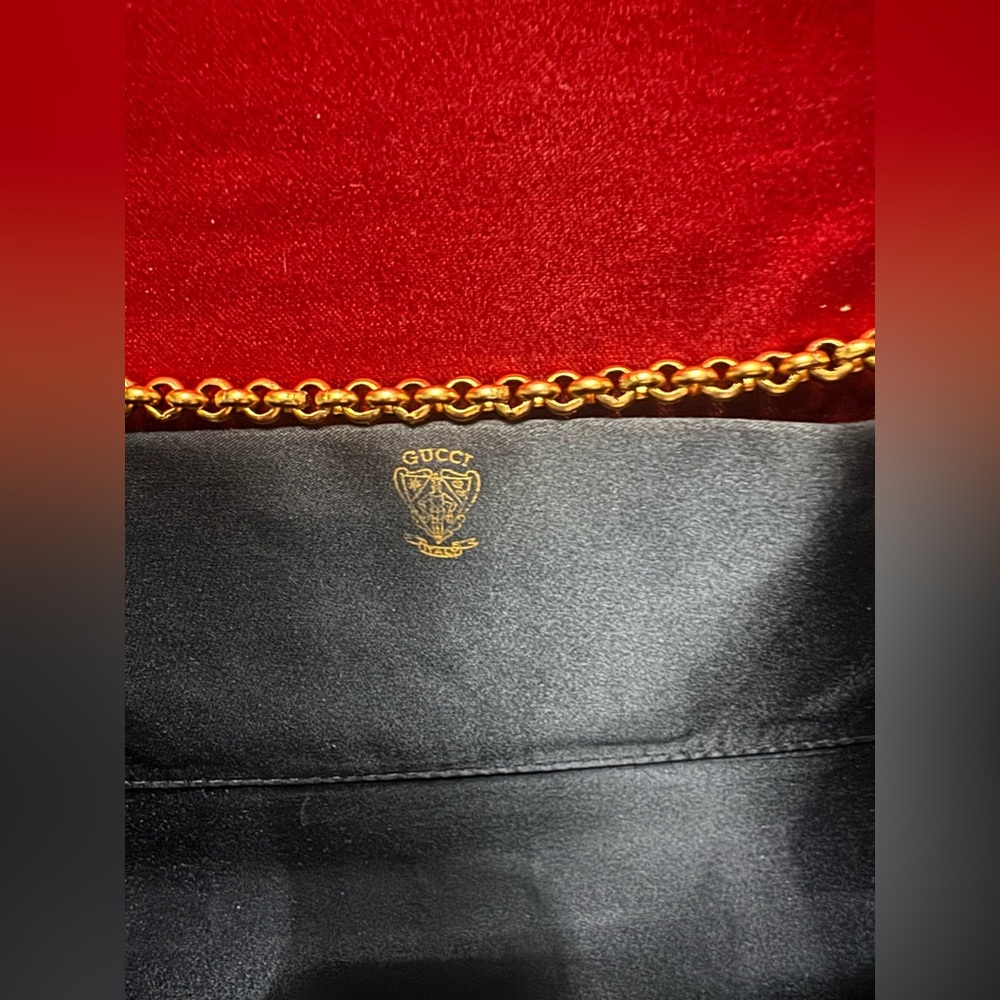 Vintage Gucci Rare Velvet Handbag - Picture 13 of 14